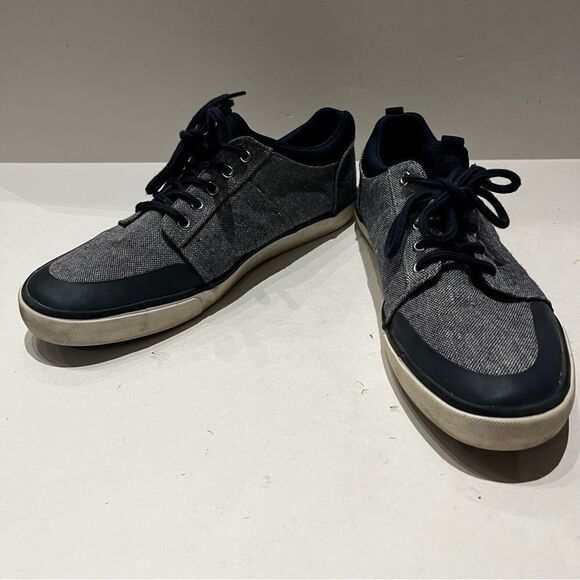 London Fog Men's LFM-Lincoln Canvas Sneakers Navy Blue Size 13M - Picture 1 of 8